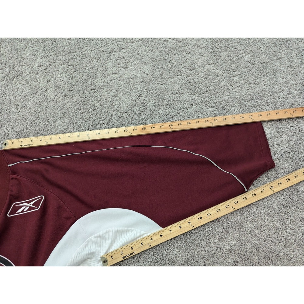 Reebok Hockey Jersey Mens Medium Maroon 3/4 Sleeve - Picture 8 of 13